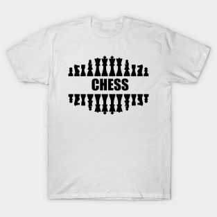 Chess (Chess board figures inspired) T-Shirt